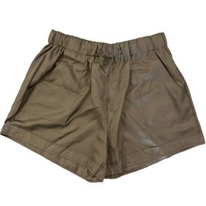 Romantichut Army Green Pocket Drawstring Relaxed Shorts - Size L